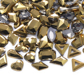 Mixed Shapes Aurum Flat Back Fancy Rhinestones For Nail Art WholesaleRhinestone