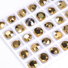 ドラドジェムストーンフラワーシェイプ高品質のガラス尖ったバックファンシーラインストーン