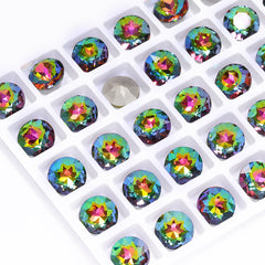 Vitrail Medium Gemstone Flower Shape High Quality Glass Pointed Back Fancy Rhinestones WholesaleRhinestone