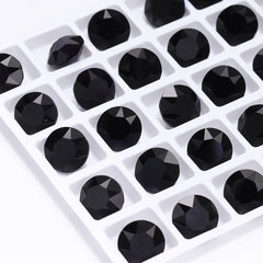 Jet XIRIUS Chaton Shape High Quality Glass Pointed Back Fancy Rhinestones WholesaleRhinestone