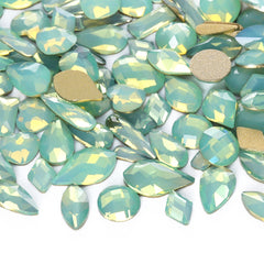 Mixed Shapes Green Opal Flat Back Fancy Rhinestones For Nail Art WholesaleRhinestone