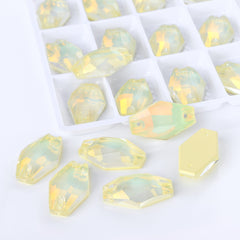Jonquil AM Hexagon Shape High Quality Glass Sew-on Rhinestones WholesaleRhinestone