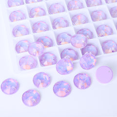 Lavender AM XIRIUS Round Shape High Quality Glass Sew-on Rhinestones WholesaleRhinestone
