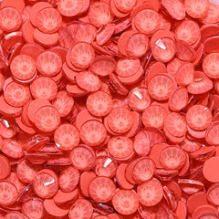 Neon Coral Red Glass FlatBack Neon Rhinestones WholesaleRhinestone