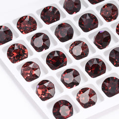 Burgundy XIRIUS Chaton Shape High Quality Glass Pointed Back Fancy Rhinestones WholesaleRhinestone