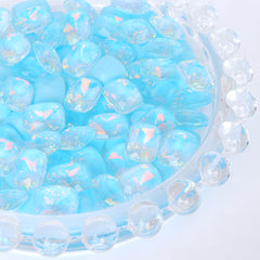 Aquamarine AM Pillow Shape Glass Pointed Back Fancy Rhinestones WholesaleRhinestone