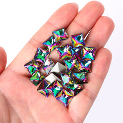 Volcano Princess Square Shape High Quality Glass Pointed Back Fancy Rhinestones WholesaleRhinestone