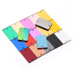 Rectangle Shape Multi Colors Acrylic Sew-on Mirror For Dance Costume WholesaleRhinestone