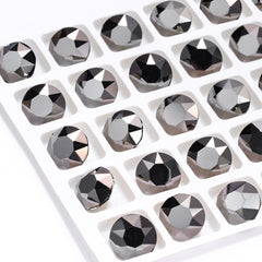 Jet Metallic Silver XIRIUS Chaton Shape High Quality Glass Pointed Back Fancy Rhinestones WholesaleRhinestone