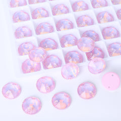 Rosaline AM Xirius Redonde Rounds Glass Se cose de vidrio Rhinestones