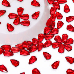Shield Shape Siam Flat Back Fancy Rhinestones WholesaleRhinestone