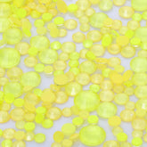 Tamanhos mistos Mocha opala tenente -vidro amarelo traseiro liso strass para unhas