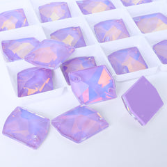 Lavender AM Cosmic Shape High Quality Glass Sew-on Rhinestones WholesaleRhinestone