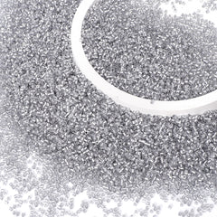 Transparent Color Lined Sliver Hight Quality Glass Cylinder Seed Beads 1.6 MM Size DJS5006 WholesaleRhinestone