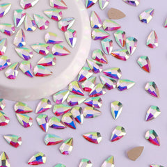 Shield Shape Crystal AB Flat Back Fancy Rhinestones WholesaleRhinestone