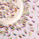 Trapeze Shape Crystal AB Flat Back Fancy Rhinestones WholesaleRhinestone