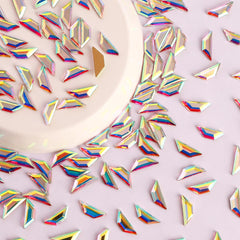 Trapeze Shape Crystal AB Flat Back Fancy Rhinestones WholesaleRhinestone