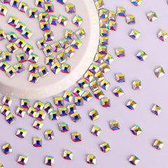 Concise Hexagon Shape Crystal AB Flat Back Fancy Rhinestones WholesaleRhinestone