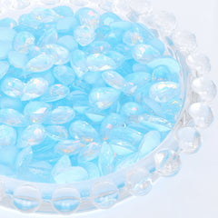 Aquamarine AM Drop Shape Glass Pointed Back Fancy Rhinestones WholesaleRhinestone