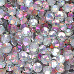 Bluish White Light Glass FlatBack Rhinestones Silver Back WholesaleRhinestone