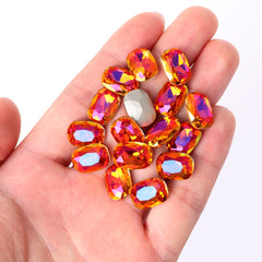 Astral Pink Cushion Shape High Quality Glass Pointed Back Fancy Rhinestones WholesaleRhinestone