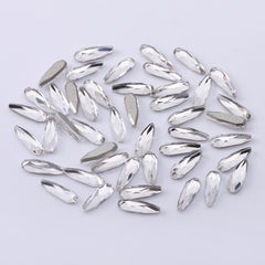 Raindrop Shape Multi Colors Small Size Glass Beveled Flat Back Fancy Rhinestones For Nail Art WholesaleRhinestone