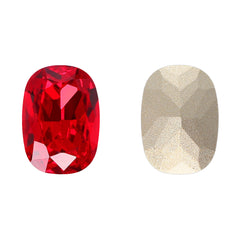 Light Siam Cushion Shape High Quality Glass Pointed Back Fancy Rhinestones WholesaleRhinestone