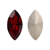Siam Navette Shape High Quality Glass Pointed Back Fancy Rhinestones WholesaleRhinestone