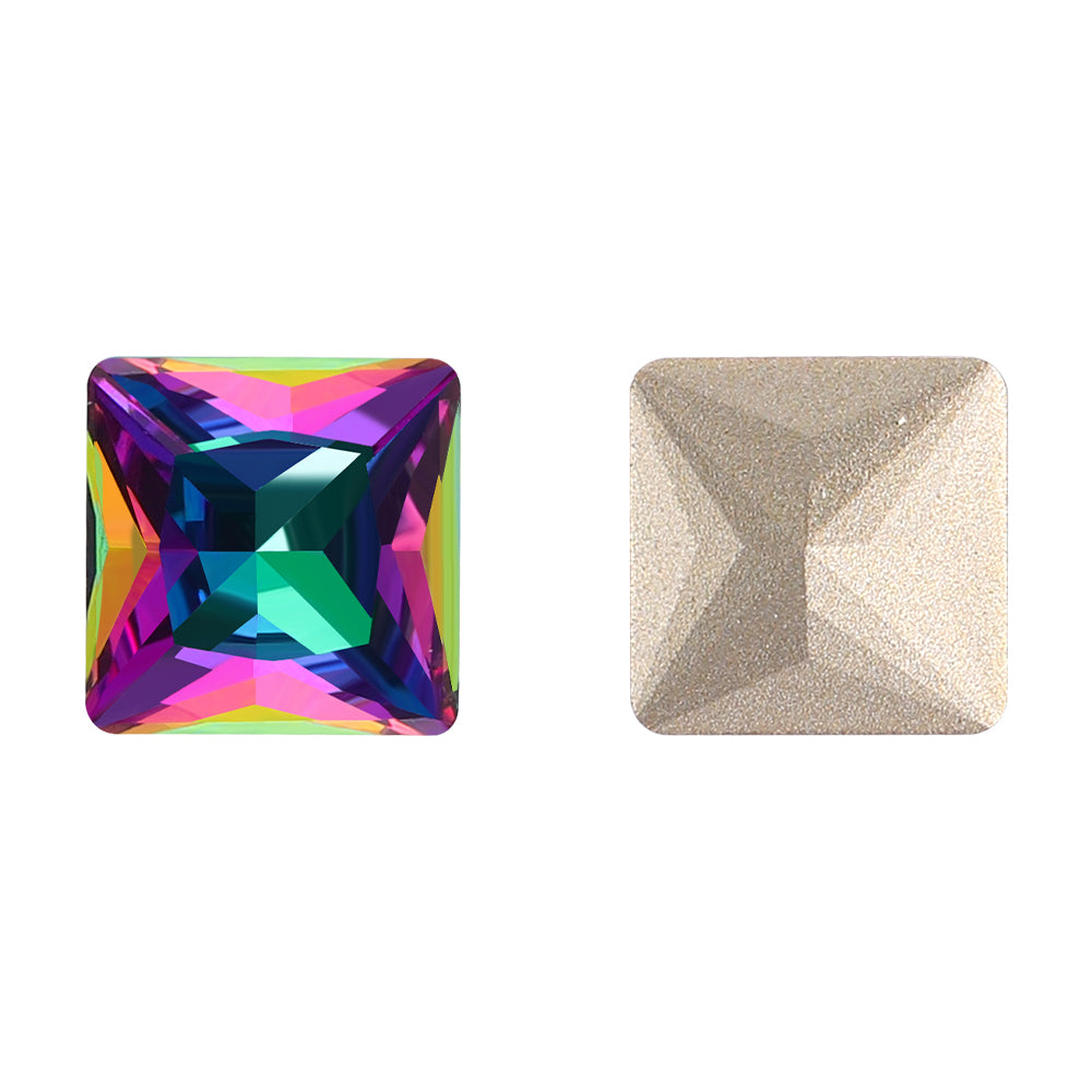Volcano Princess Square Shape High Quality Glass Pointed Back Fancy Rhinestones WholesaleRhinestone