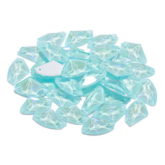 Electric Neon Light Azore Galactic Shape High Quality Glass Sew-on Rhinestones WholesaleRhinestone