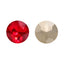 Light Siam Gemstone Flower Shape High Quality Glass Pointed Back Fancy Rhinestones WholesaleRhinestone