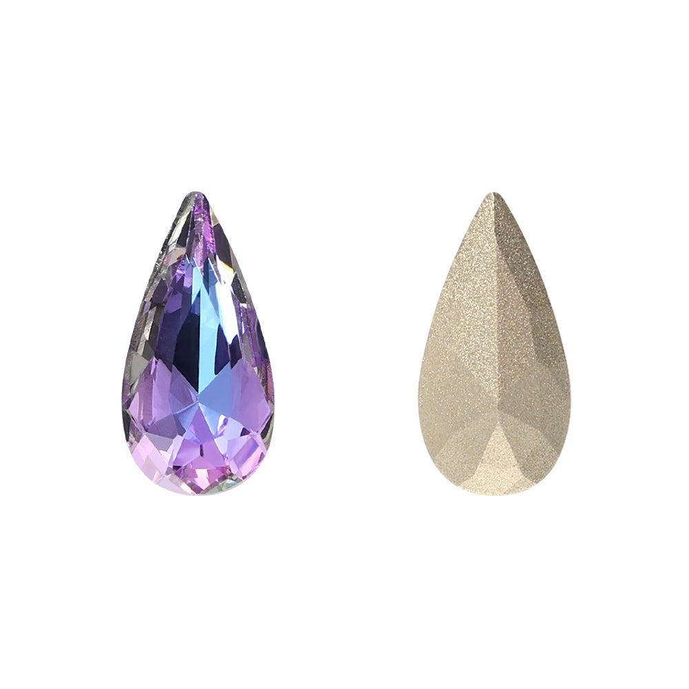 Vitrail Light Teardrop Shape High Quality Glass Pointed Back Fancy Rhinestones WholesaleRhinestone
