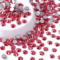 Star Siam Glass FlatBack Rhinestones Silver Back WholesaleRhinestone