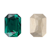 Emerald Thin Octagon Shape High Quality Glass Pointed Back Fancy Rhinestones WholesaleRhinestone
