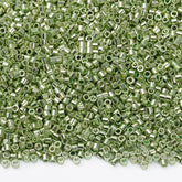 Metallic Light Green Luster Color Hight Quality Glass Cylinder Seed Beads 1.6 MM Size JS3008 WholesaleRhinestone