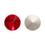Light Siam Rivoli Shape High Quality Glass Pointed Back Fancy Rhinestones WholesaleRhinestone