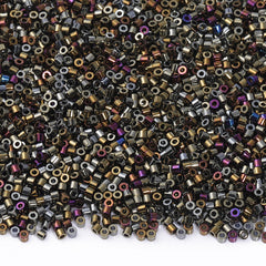 Metallic Luster Mixed Color Hight Quality Glass Cylinder Seed Beads 1.6 MM Size JS3006 WholesaleRhinestone