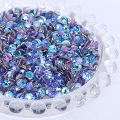 Blue Fairy Glass Flat Back Rhinestones Silver Back WholesaleRhinestone