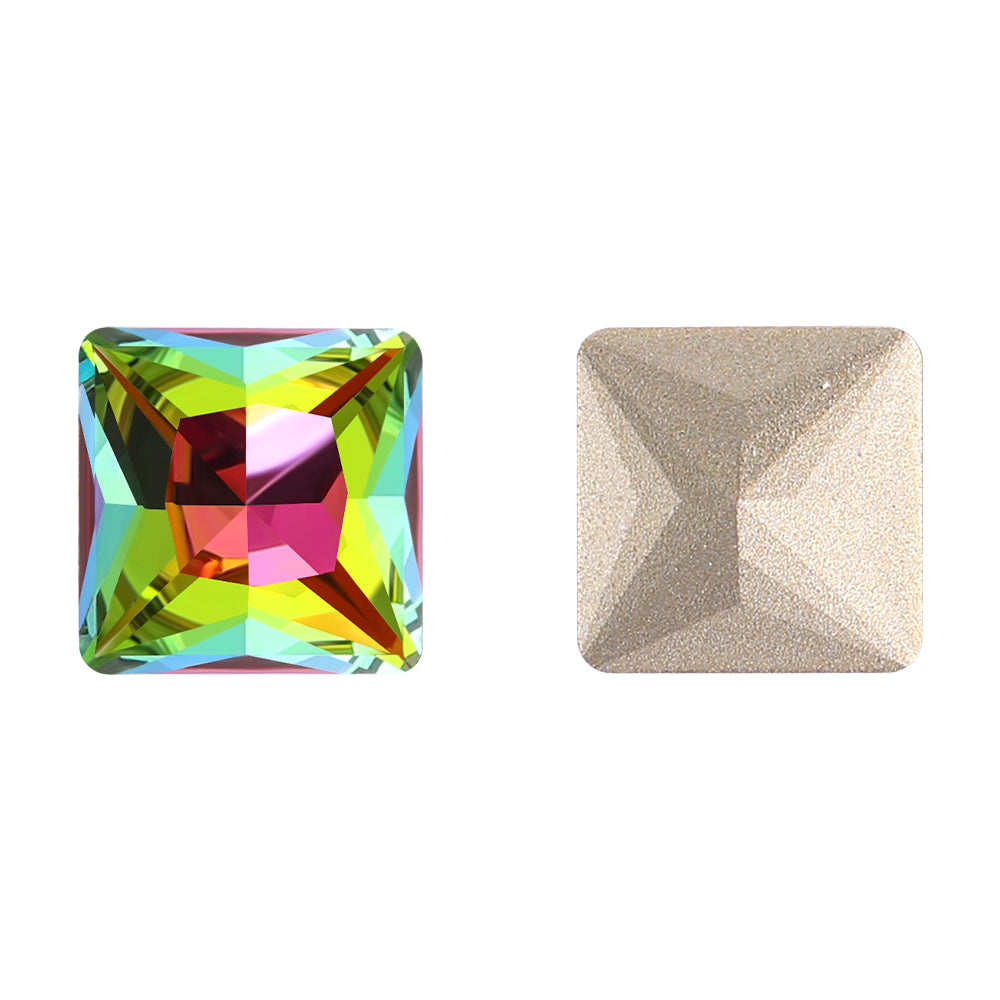 Vitrail Medium Princess Square Shape High Quality Glass Pointed Back Fancy Rhinestones WholesaleRhinestone