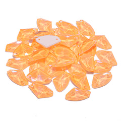 Electric Neon Sunflower Galactic Shape High Quality Glass Sew-on Rhinestones WholesaleRhinestone