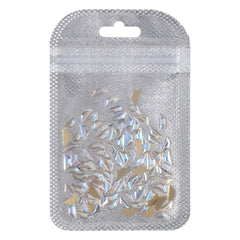 Trapeze Shape Blue Moonlight Flat Back Fancy Rhinestones