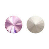 Light Rose Rivoli Shape High Quality Glass Pointed Back Fancy Rhinestones WholesaleRhinestone