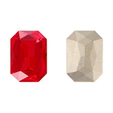 Light Siam Thin Octagon Shape High Quality Glass Pointed Back Fancy Rhinestones WholesaleRhinestone