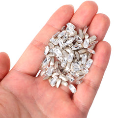 Crystal Elongated Imperial Shape Glass Pointed Back Fancy Rhinestones WholesaleRhinestone