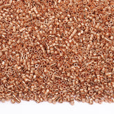 Metallic Copper Luster Color Hight Quality Glass Cylinder Seed Beads 1.6 MM Size JS3011 WholesaleRhinestone