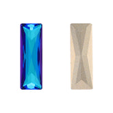 Bermuda Blue Princess Baguette Shape High Quality Glass Pointed Back Fancy Rhinestones WholesaleRhinestone