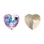 Vitrail Light Heart Shape High Quality Glass Pointed Back Fancy Rhinestones WholesaleRhinestone