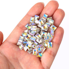 Paradise Shine Rectangle Shape Glass Pointed Back Fancy Rhinestones WholesaleRhinestone