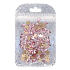 Butterfly Shape Light Pink Flat Back Fancy Rhinestones WholesaleRhinestone