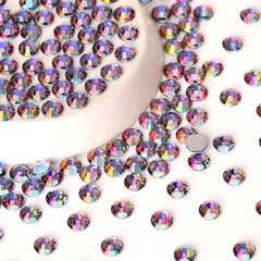 Light Blue Light Glass FlatBack Rhinestones Silver Back WholesaleRhinestone